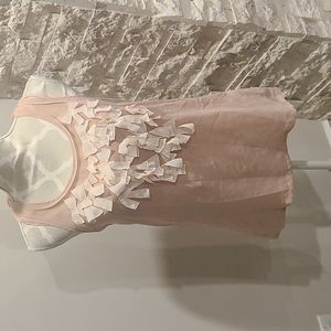 Ted Baker blush pink/taupe Applique 2 piece tank